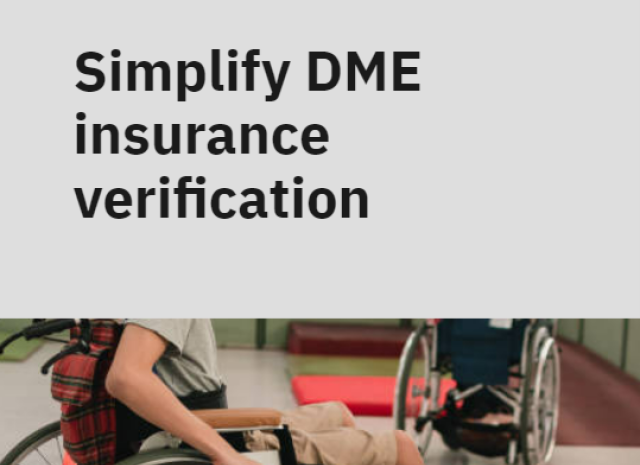  Simplify DME insurance verification